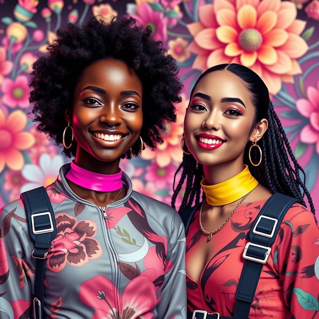 Futuristic Vegan Streetwear in Takashi Murakami Style