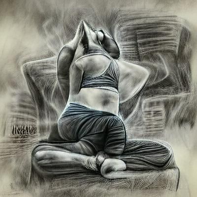 Serene Yoga Pose for Balance and Mindfulness