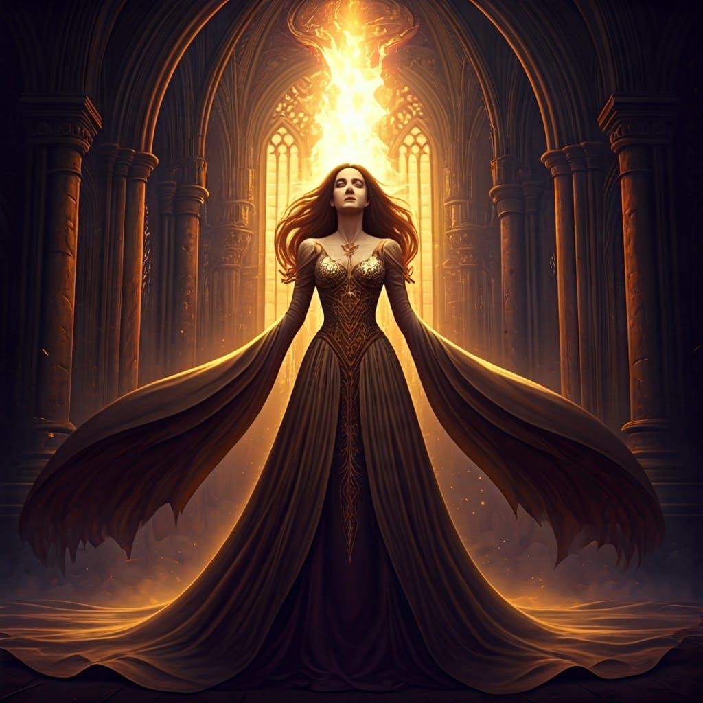 Dragon Transformation Art Nouveau Fantasy, 8k