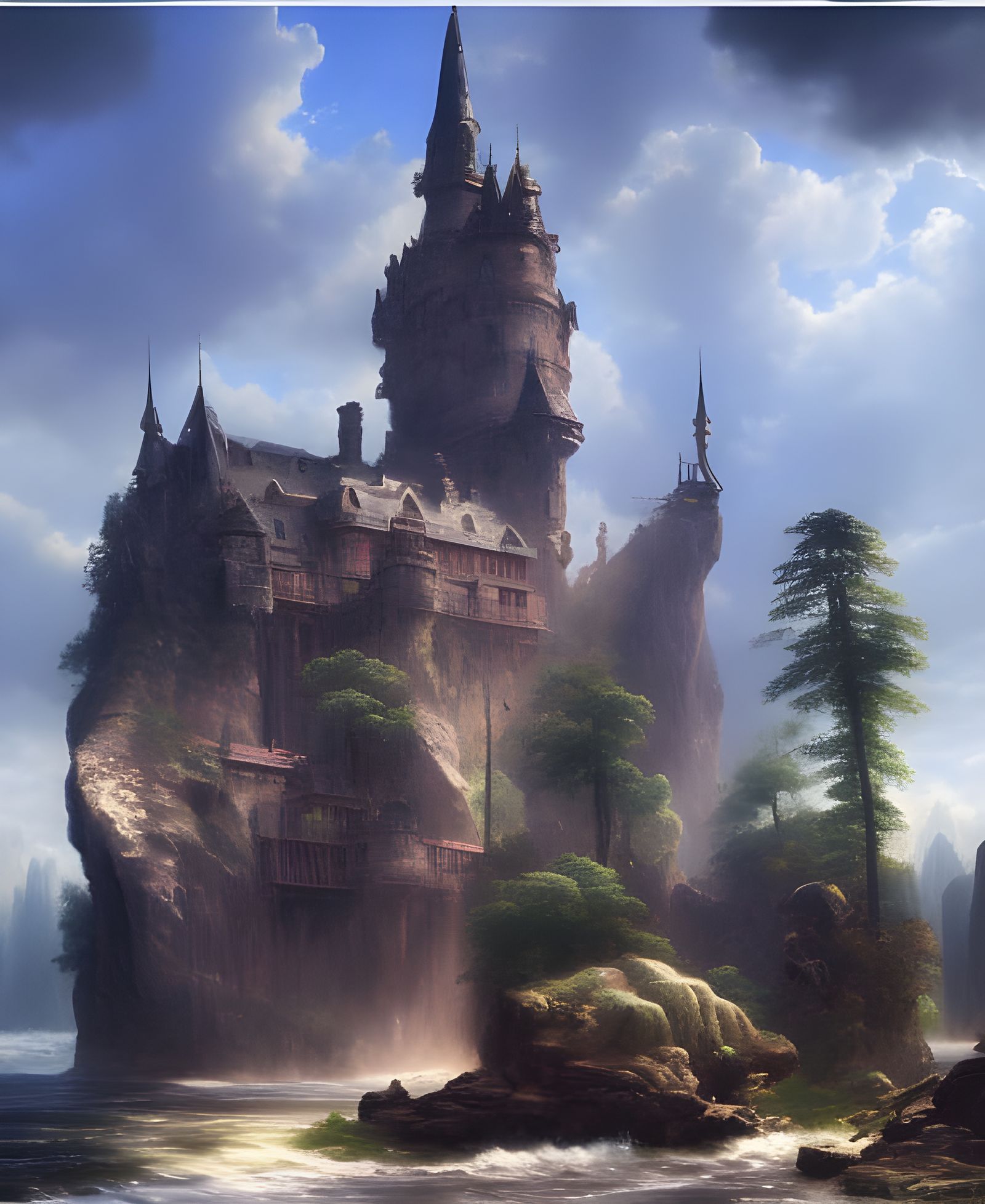 Castle on the Rocky Shore