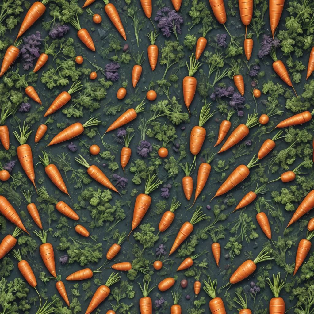 Fantastical Carrot in Detailed Matte Painting