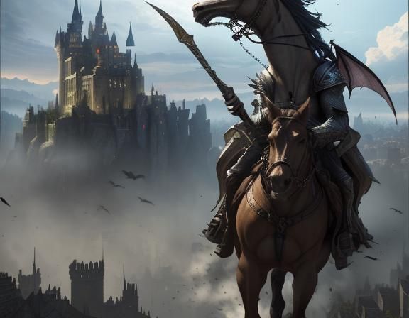 Epic Fantasy Castle Under Siege in 3D