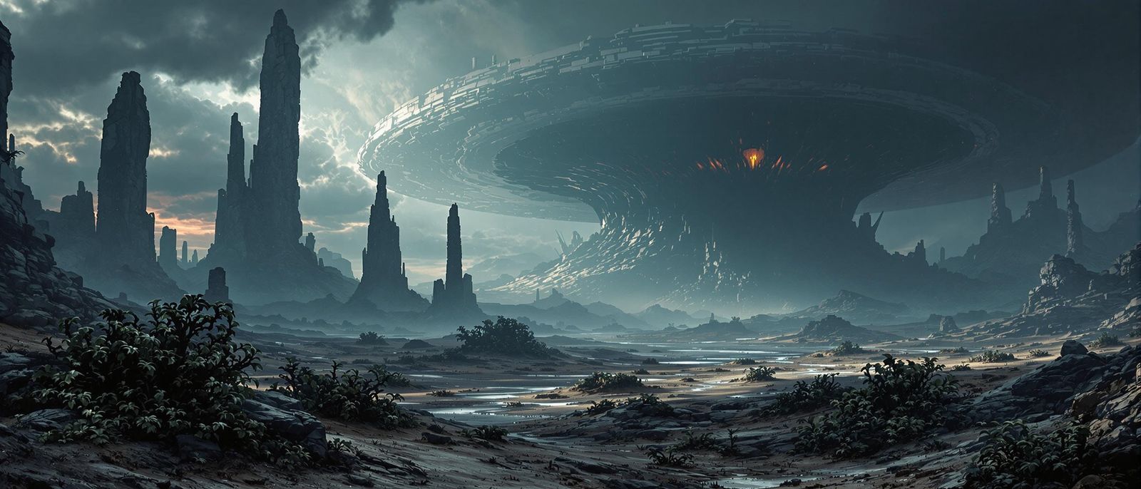 Barlowe-Inspired Extraterrestrial Wastes Unveil Towering Str...