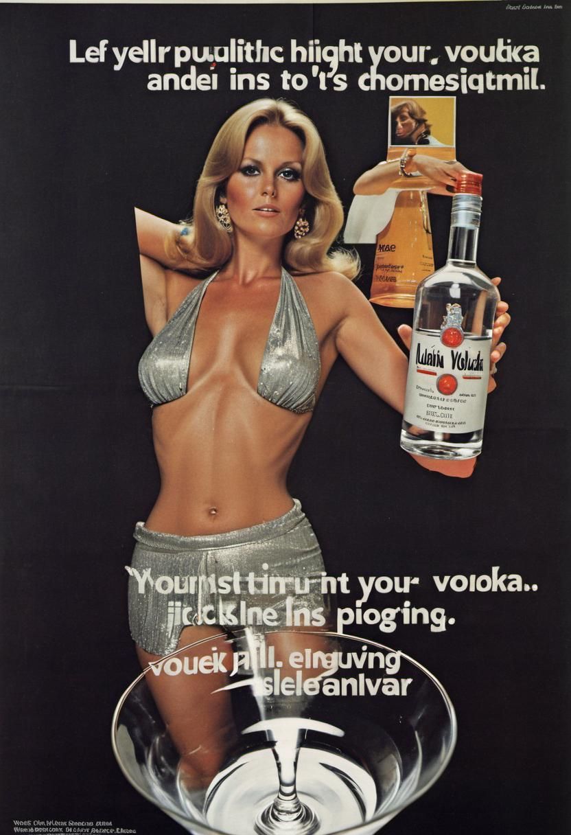 1970s Style Vodka Advertisement