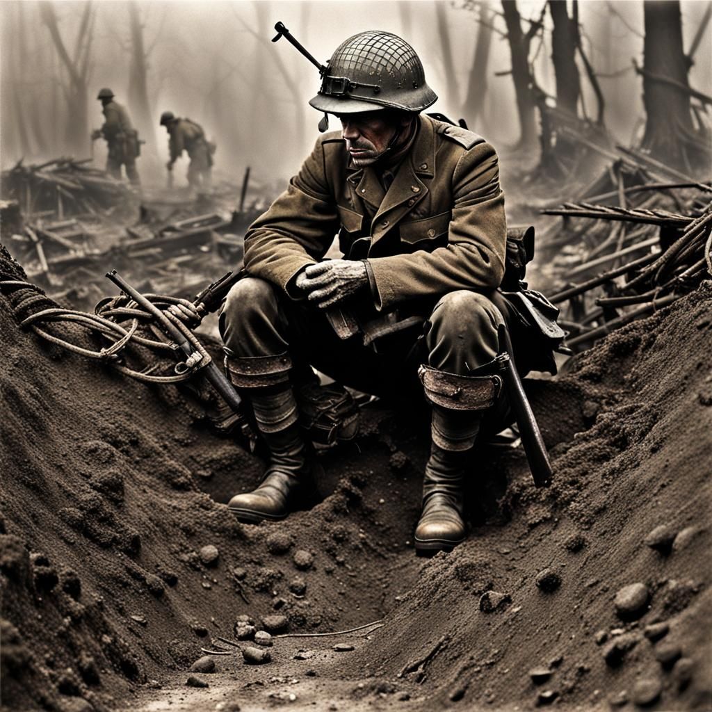 Wartime Trenches: A Symphony of Sorrow
