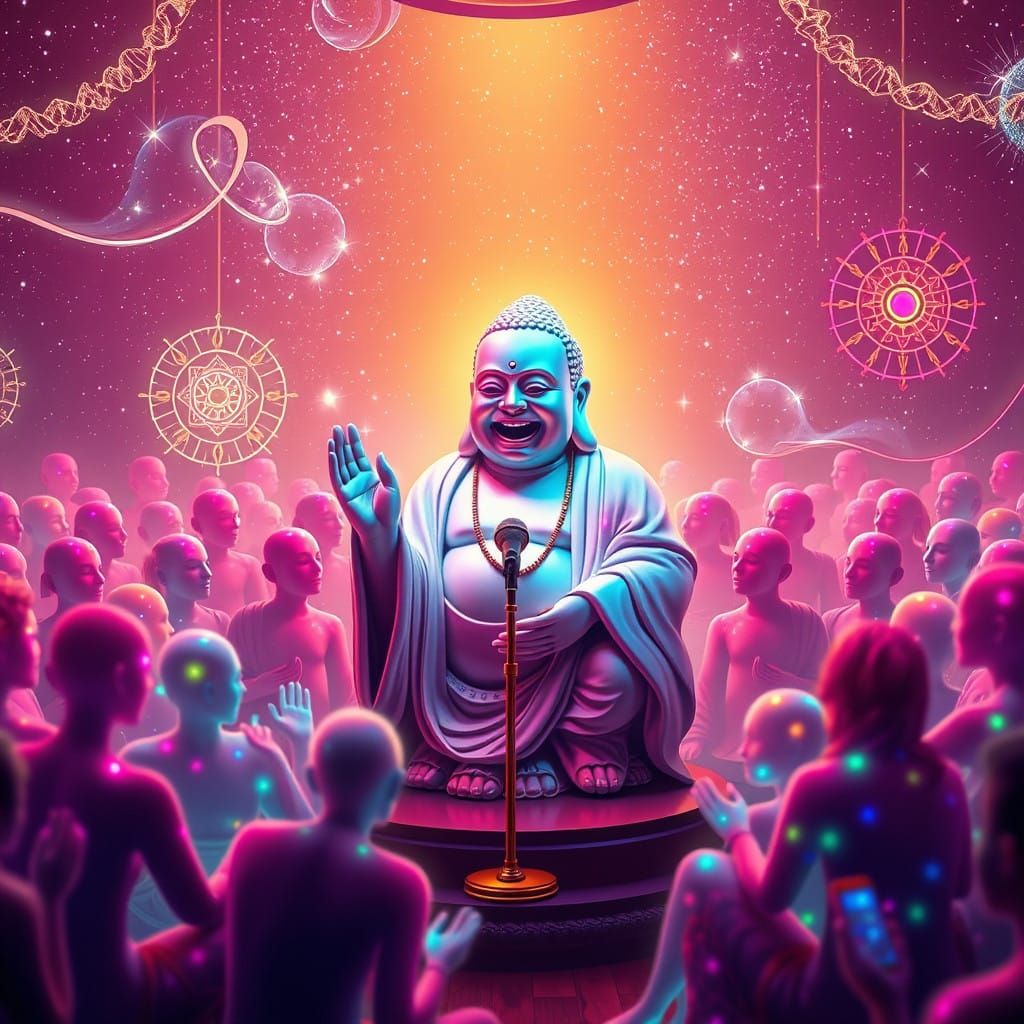 Buddha's Cosmic Comedy Club: A Surreal Celebration of Karma ...