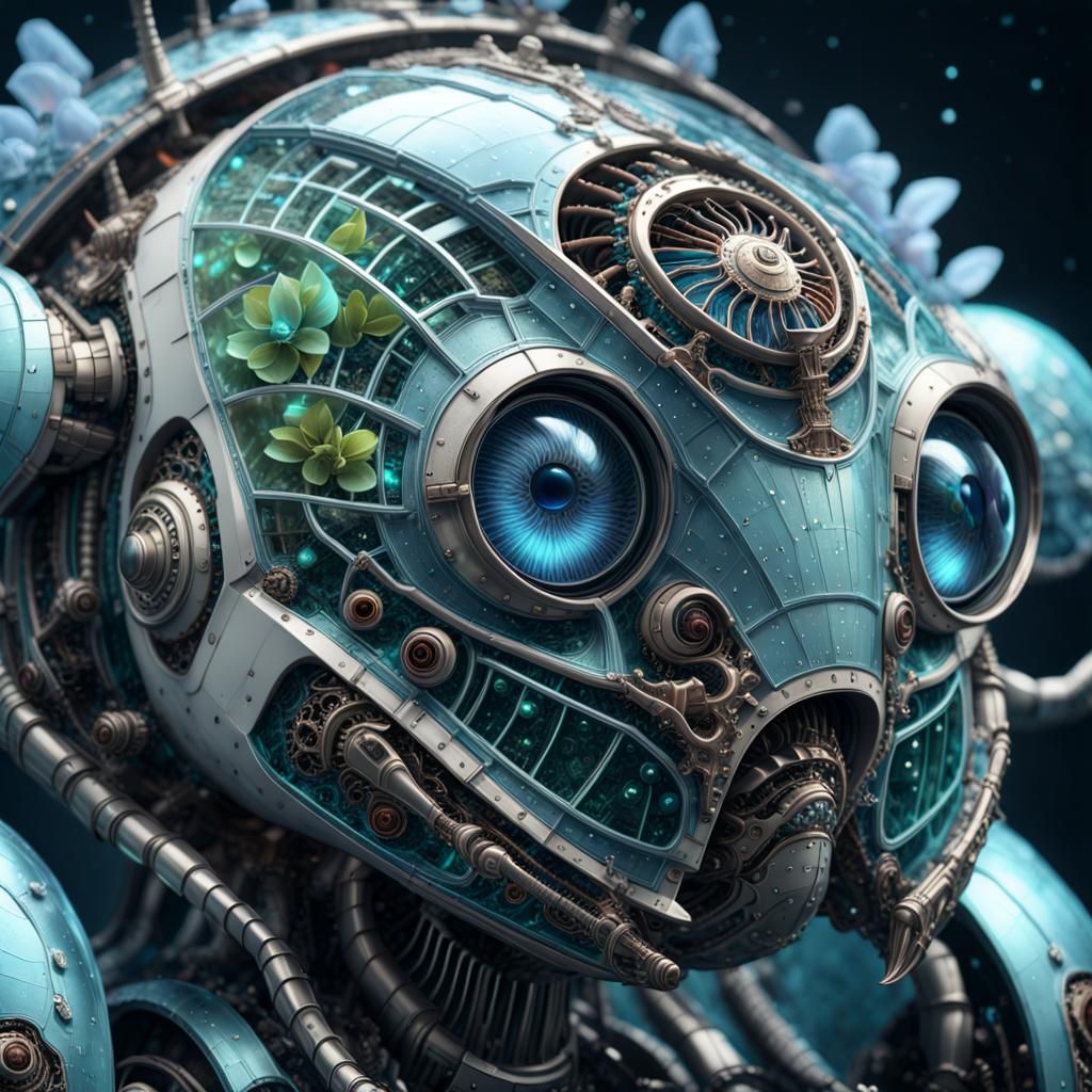 close-up portrait Hyperdimensional Alien