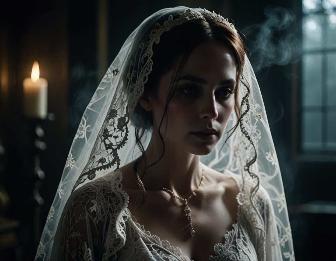 Ethereal Ghost in Haunting Cinematic Lighting