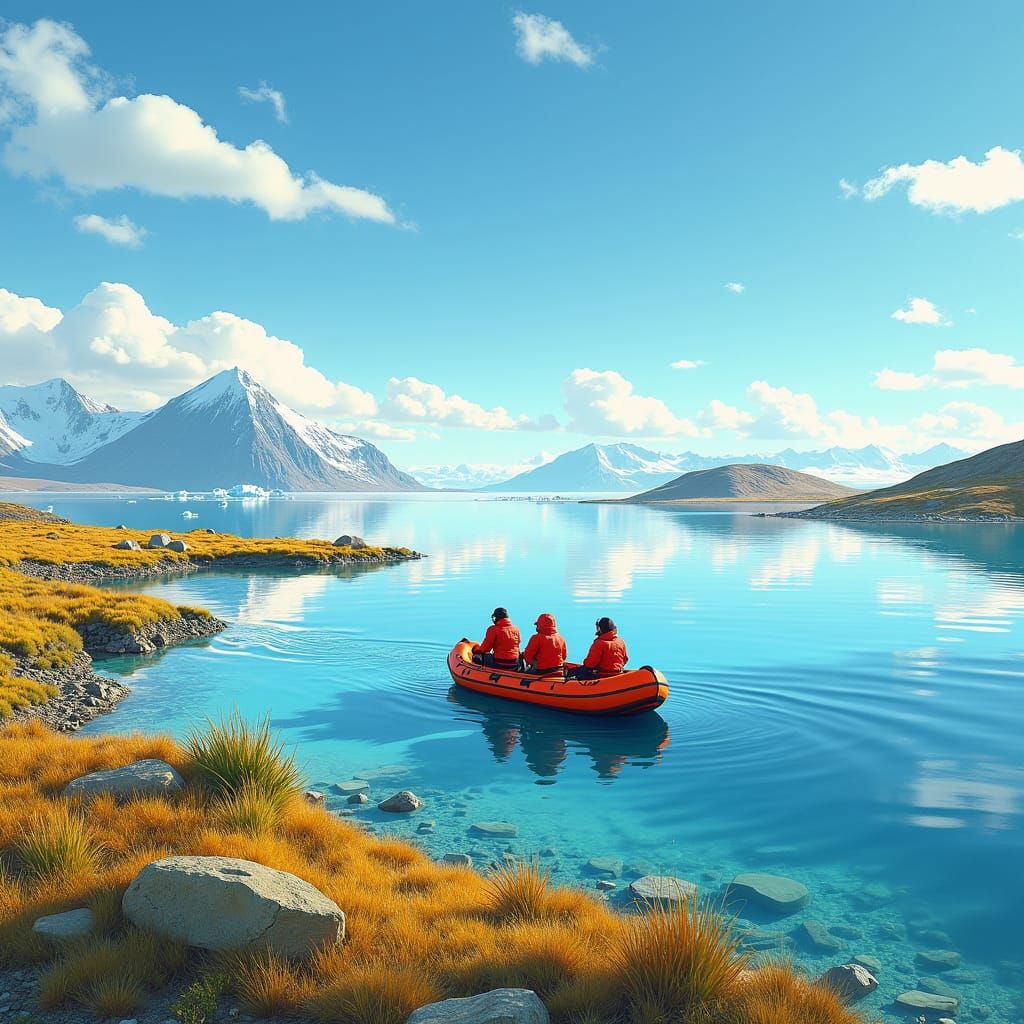 Arctic Tundra: Researchers Collect Samples in Digital Waterc...