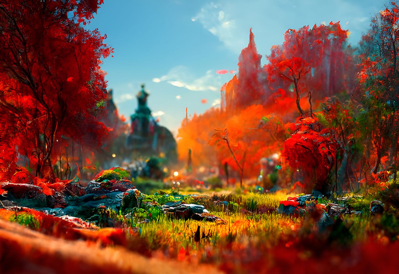 Dramatic Natural Landscape in Hyperrealism