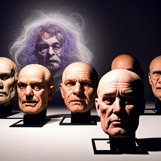 Punk Show Crowd with Giant Heads: Gurney & Wrightson Style