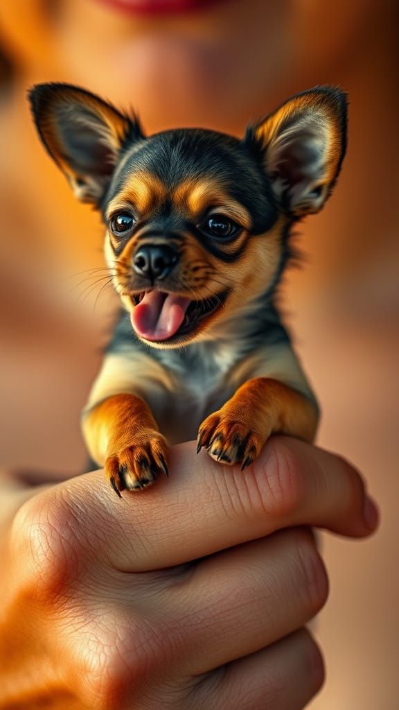 Miniature Hustey Dog in Cinematic Film Still