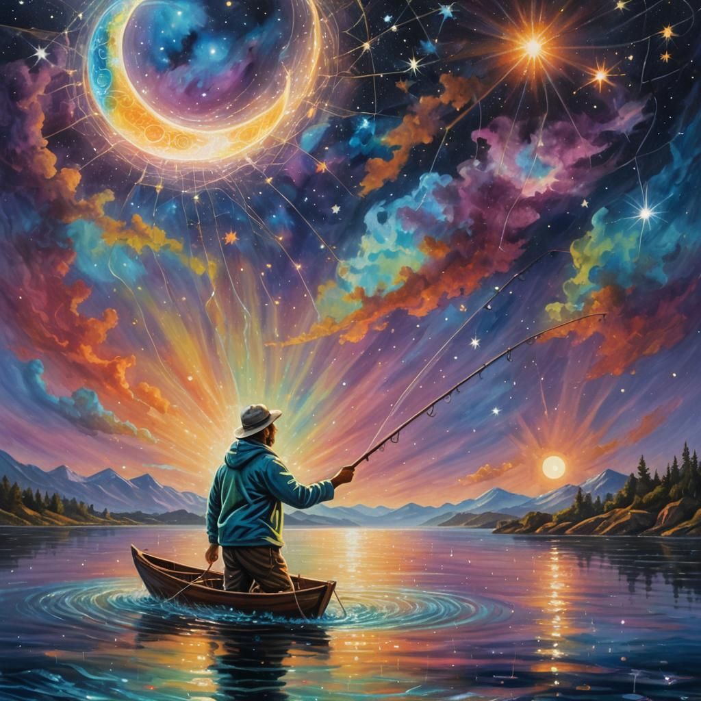 Fishing for Stars with the Man in the Moon