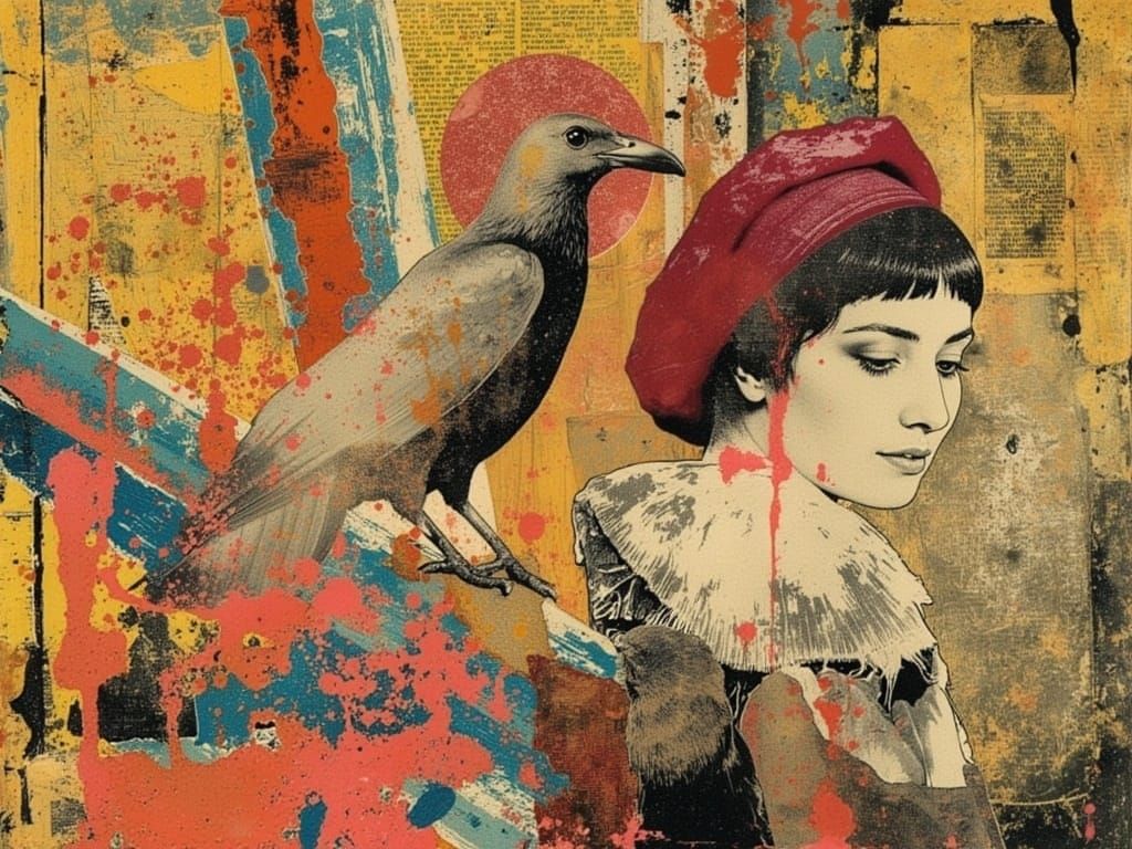 Lady Gaga in Vibrant Bohemian Pop Art