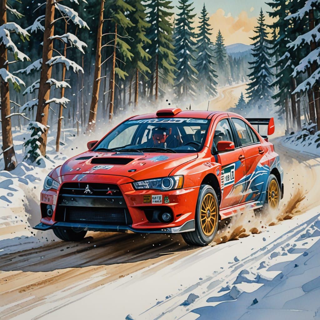 Surreal Rally Scene in Impressionist Masterpiece Style