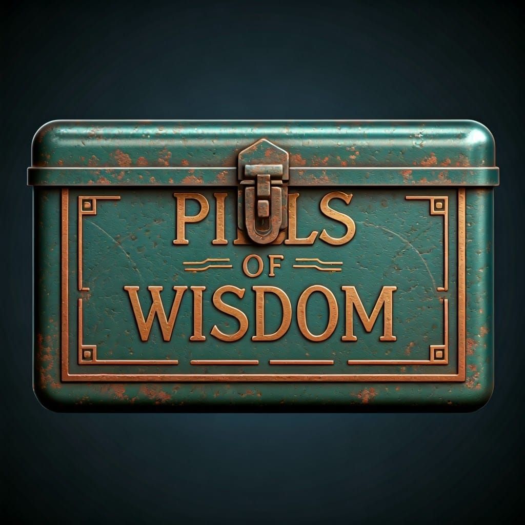 Pills of Wisdom: Art Deco Metal Box