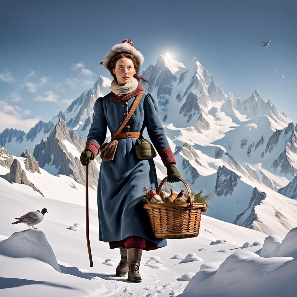 Woman's Mont Blanc Trek with Wine and Chickens