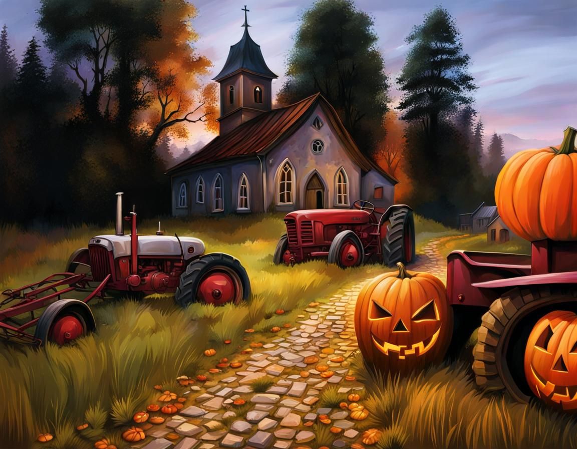 Haunted Estonian Village on Halloween Night