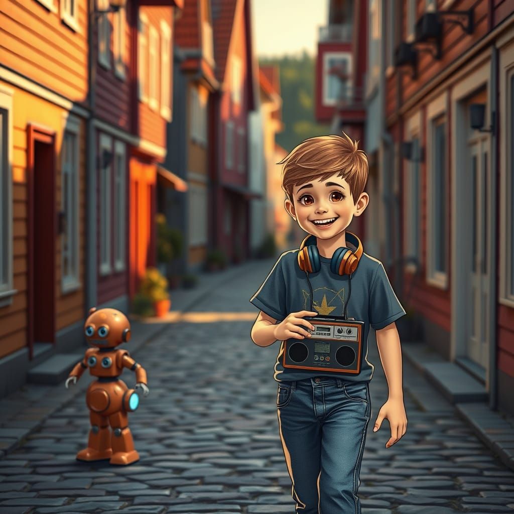 1980s Swedish Summer Meets Retro-Futuristic Robot in Whimsic...