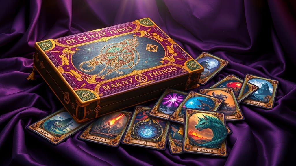Ornate Deck of Many Things with Mystical Symbols