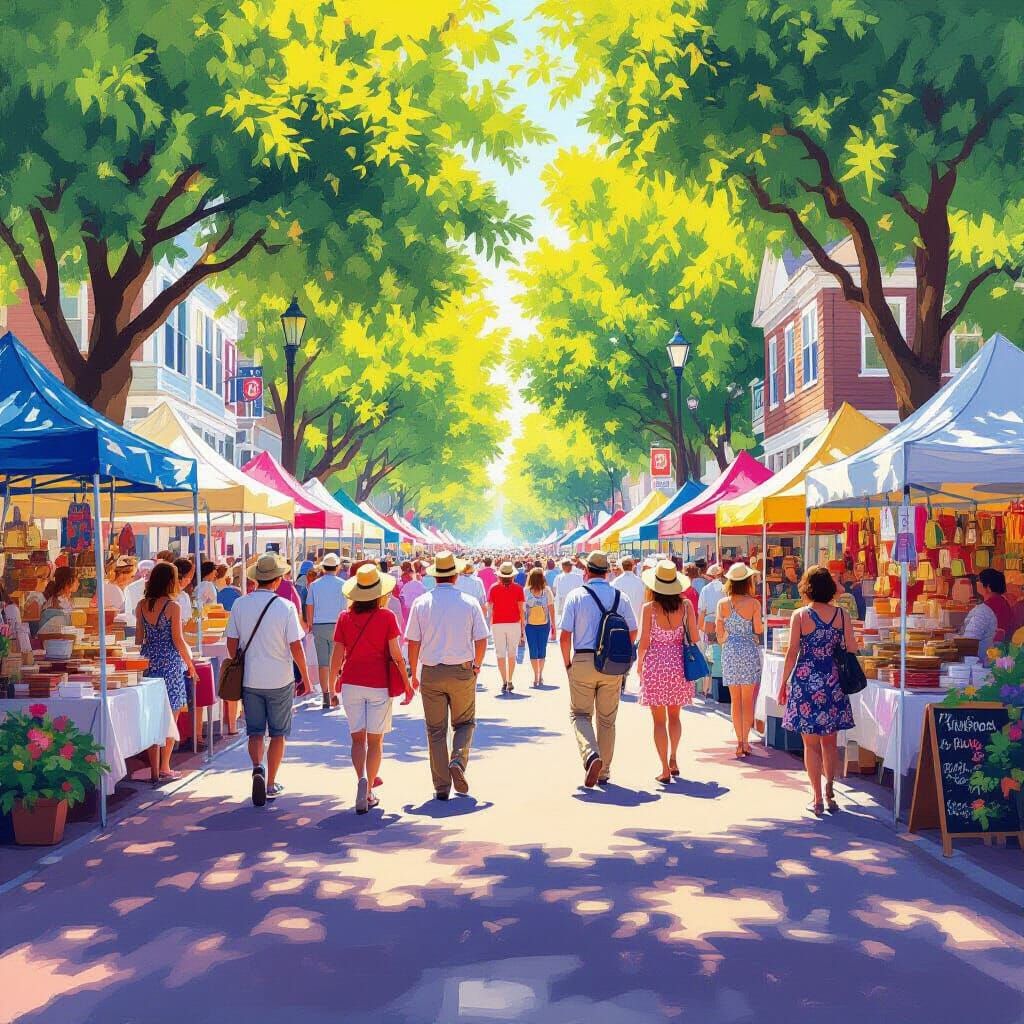 Wilmington Azalea Festival Digital Painting