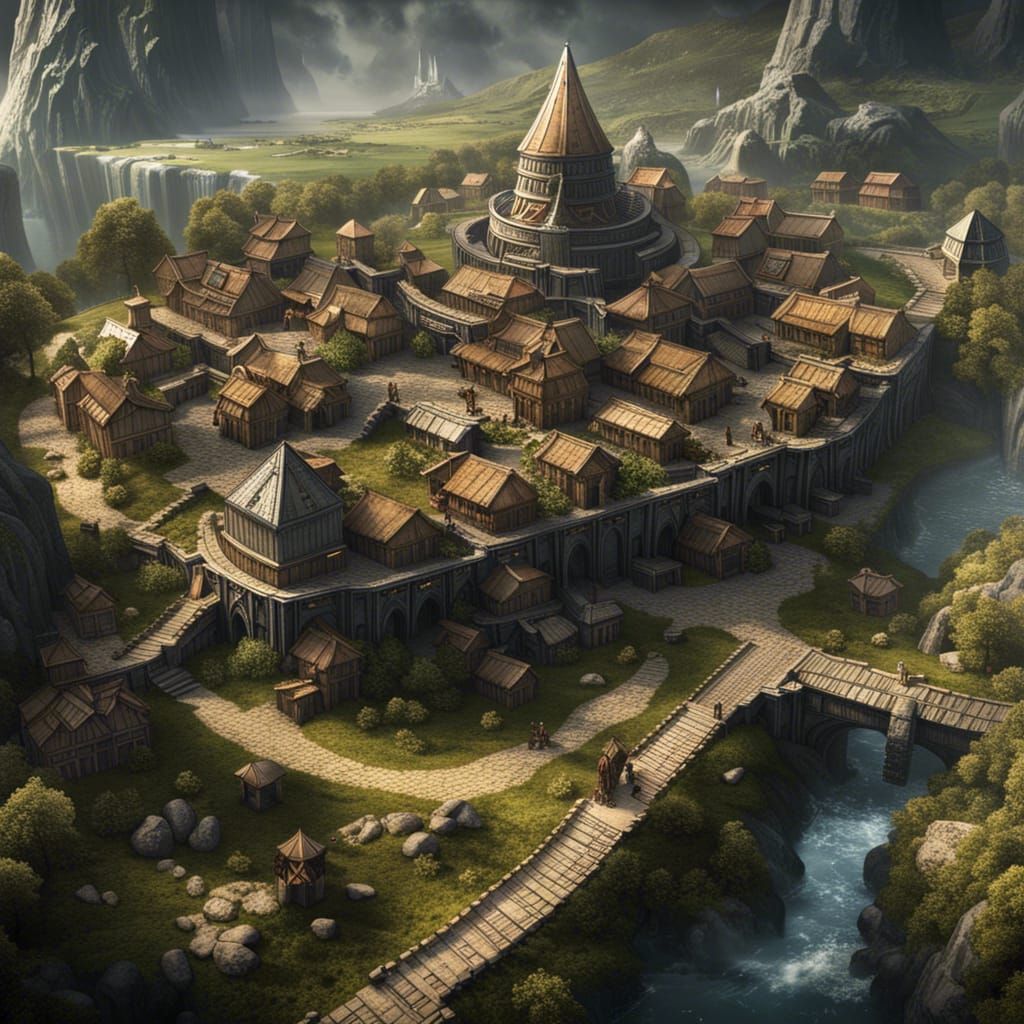 Asgard: A Norse Fantasy Viking City