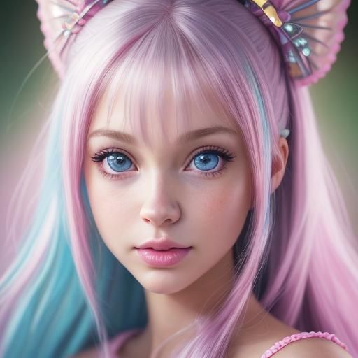 Barbie in Fairytopia: Anime-Inspired Professional Portrait