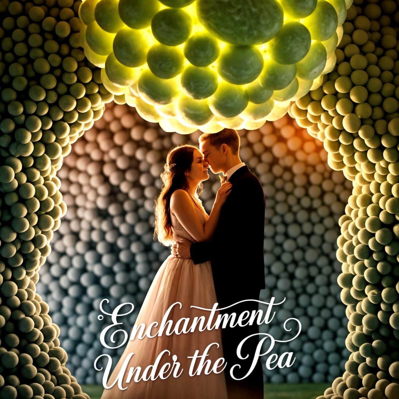 Enchanting Prom Night Dreamscape in Textile Art