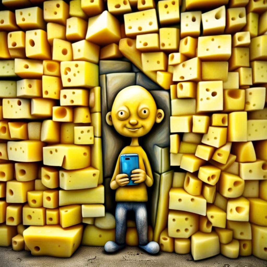 Teenage Graffiti Explodes From Cheese Wall in 3D