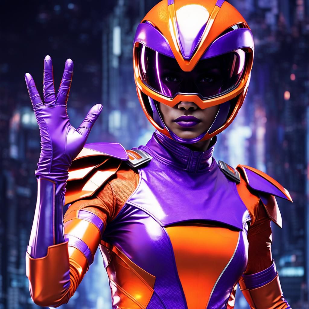 Futuristic Sci-Fi Heroine in Sleek Armor