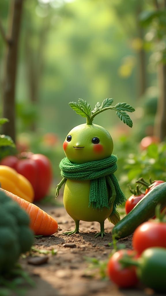 Whimsical Vegetable Paradise in Verdantville