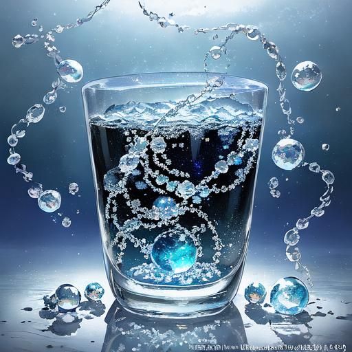 Icy Pearls and Diamonds in Anime Style