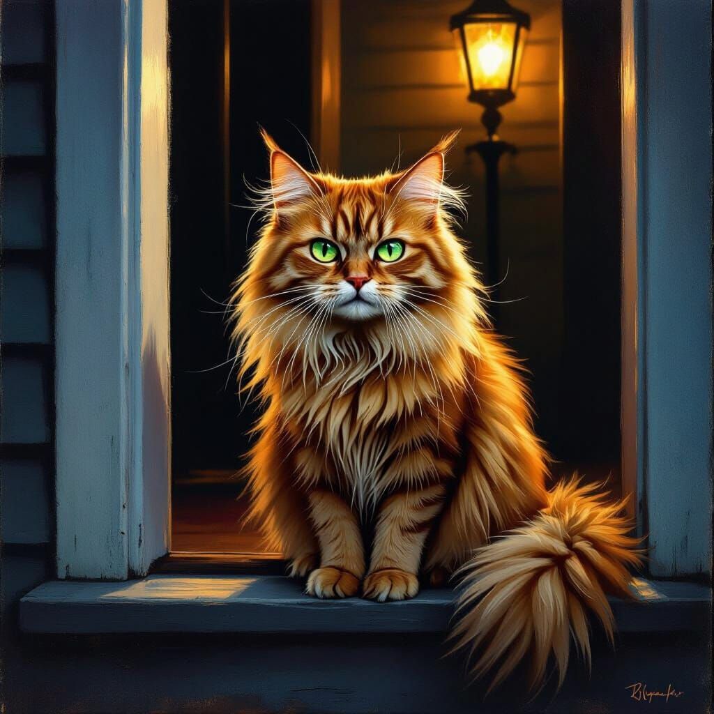 Outraged Ginger Cat Ejected from House