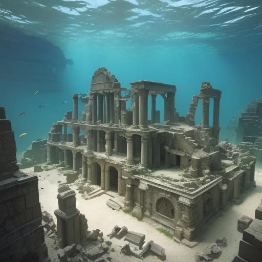 Atlantis Ruins Excavation: Underwater Archeological Site