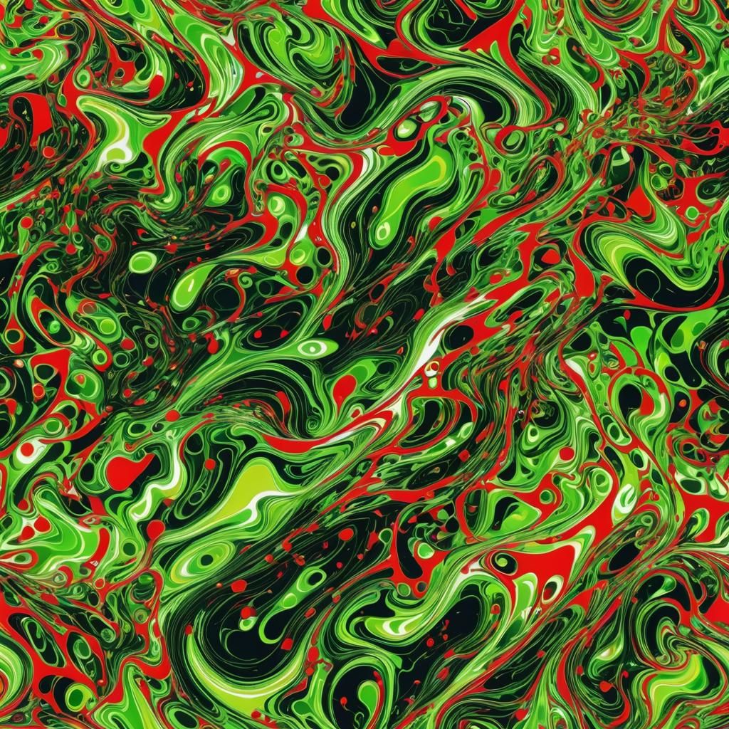 High-Energy Aesthetic with Vibrant Green and Neon Accents