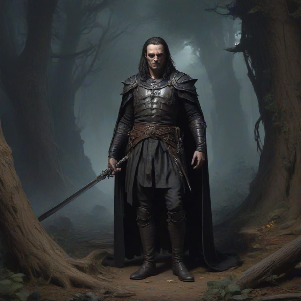 Grimdark Landscape in a Dark Fantasy Aesthetic