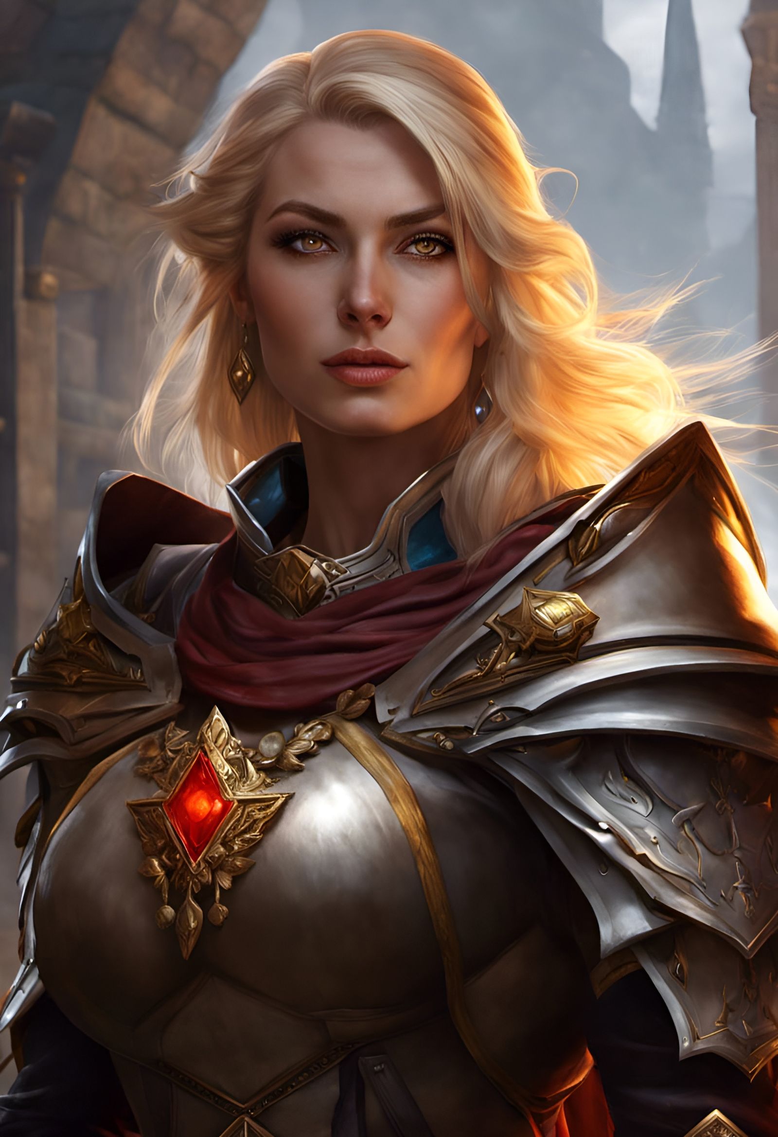 Cleric Portrait in Art Nouveau Style