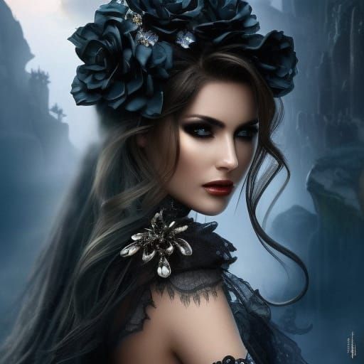 Beautiful Woman with Stunning Features