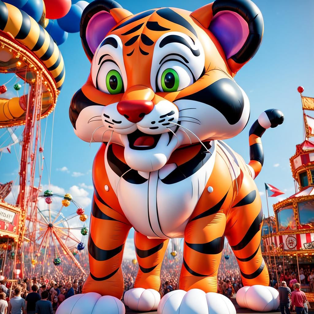 Giant colossal inflated balloon TONY THE TIGER carnival balloon