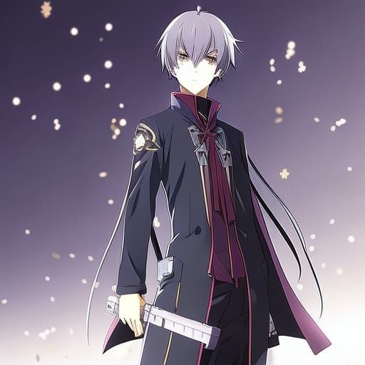 Anime Hacker in Japanese Manga Style