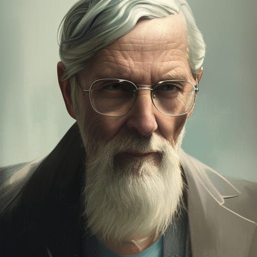 Detailed Portrait of a Mature Man in Digital Art Style