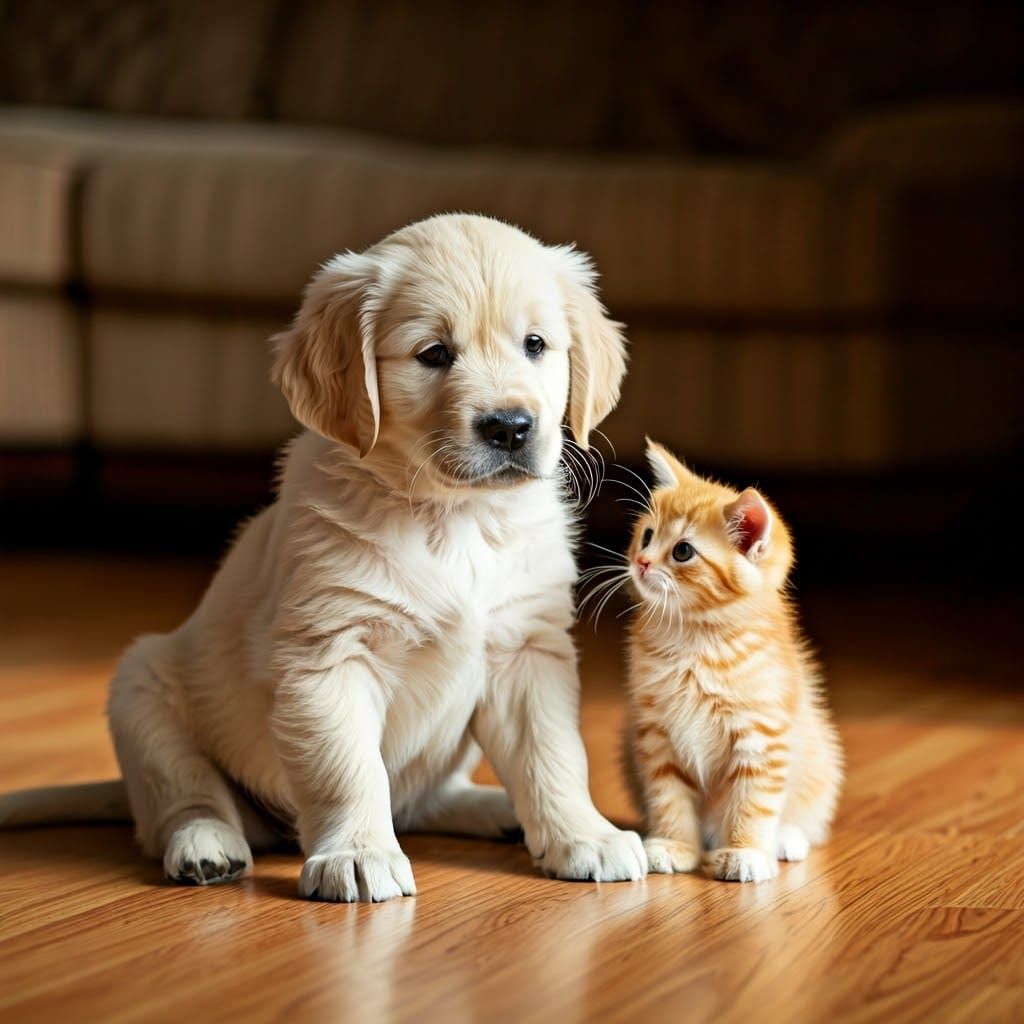 Whimsical Living Room Playdate in Watercolor Style