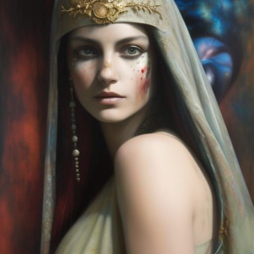 Magical Prism: Surreal Dreamscape in Acid Dye Ink