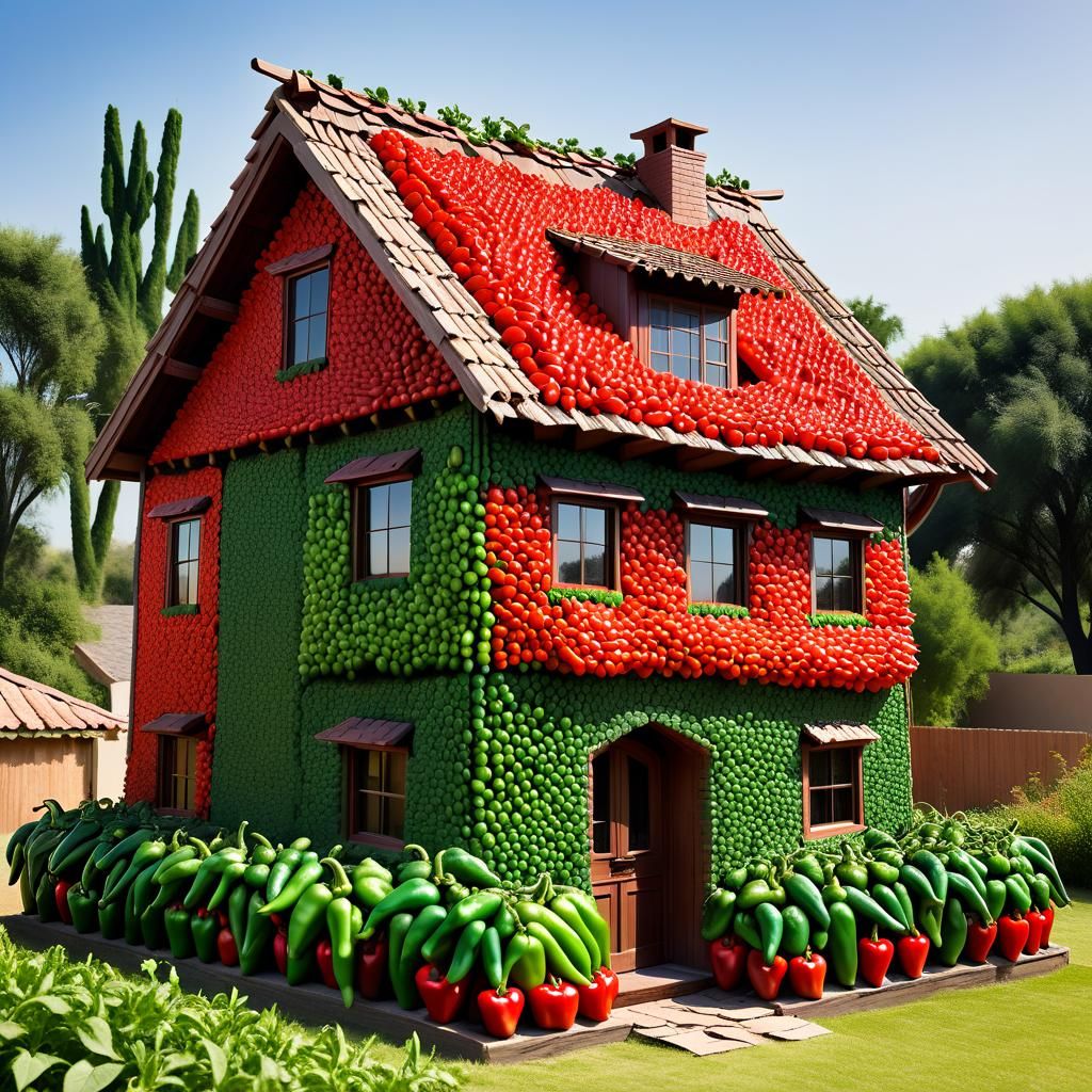 House Made of Peppers: A Food Architecture Dream