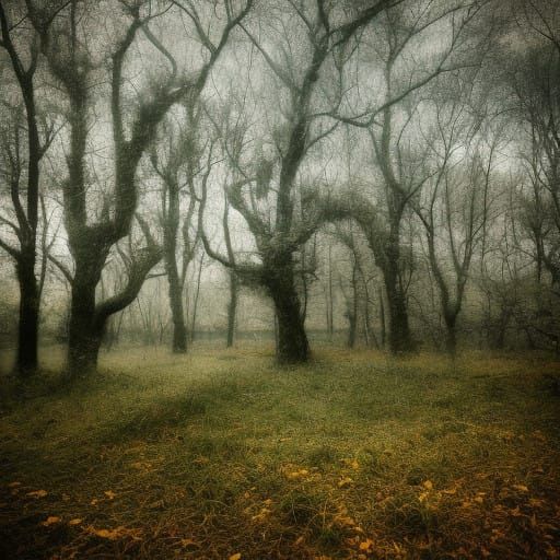 Surreal Winter Wonderland in Ethereal Light