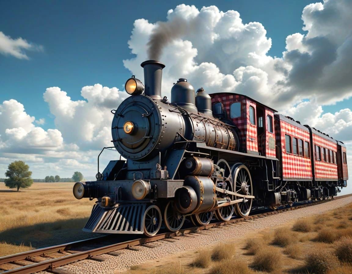 Gingham train