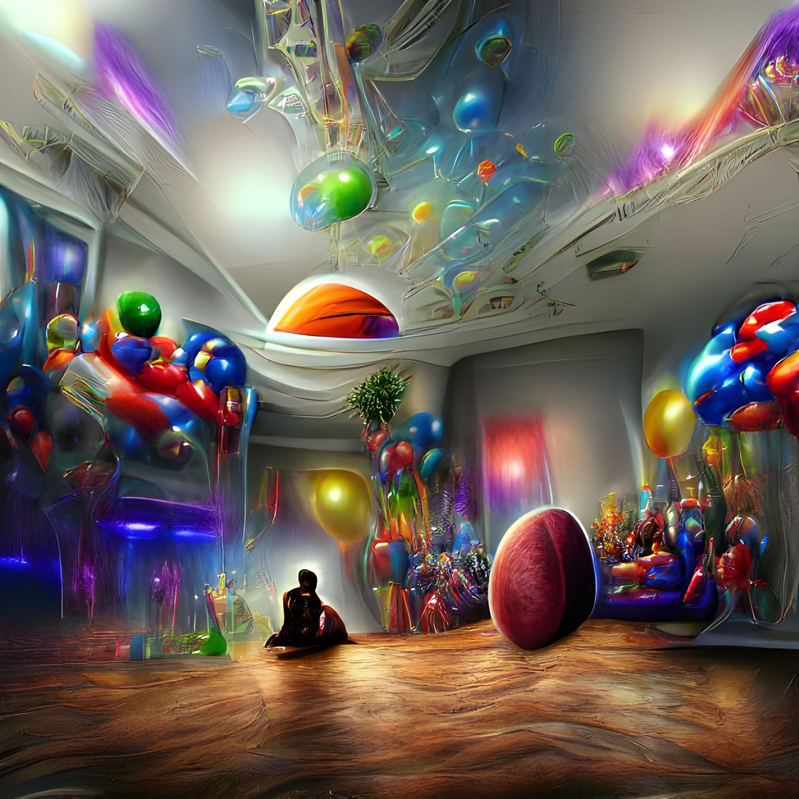 Surreal Waiting Room: A Hyperreal 3D Render