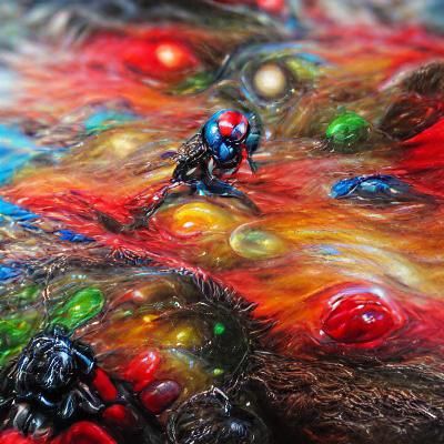 Colorful Quantum Realm Painting