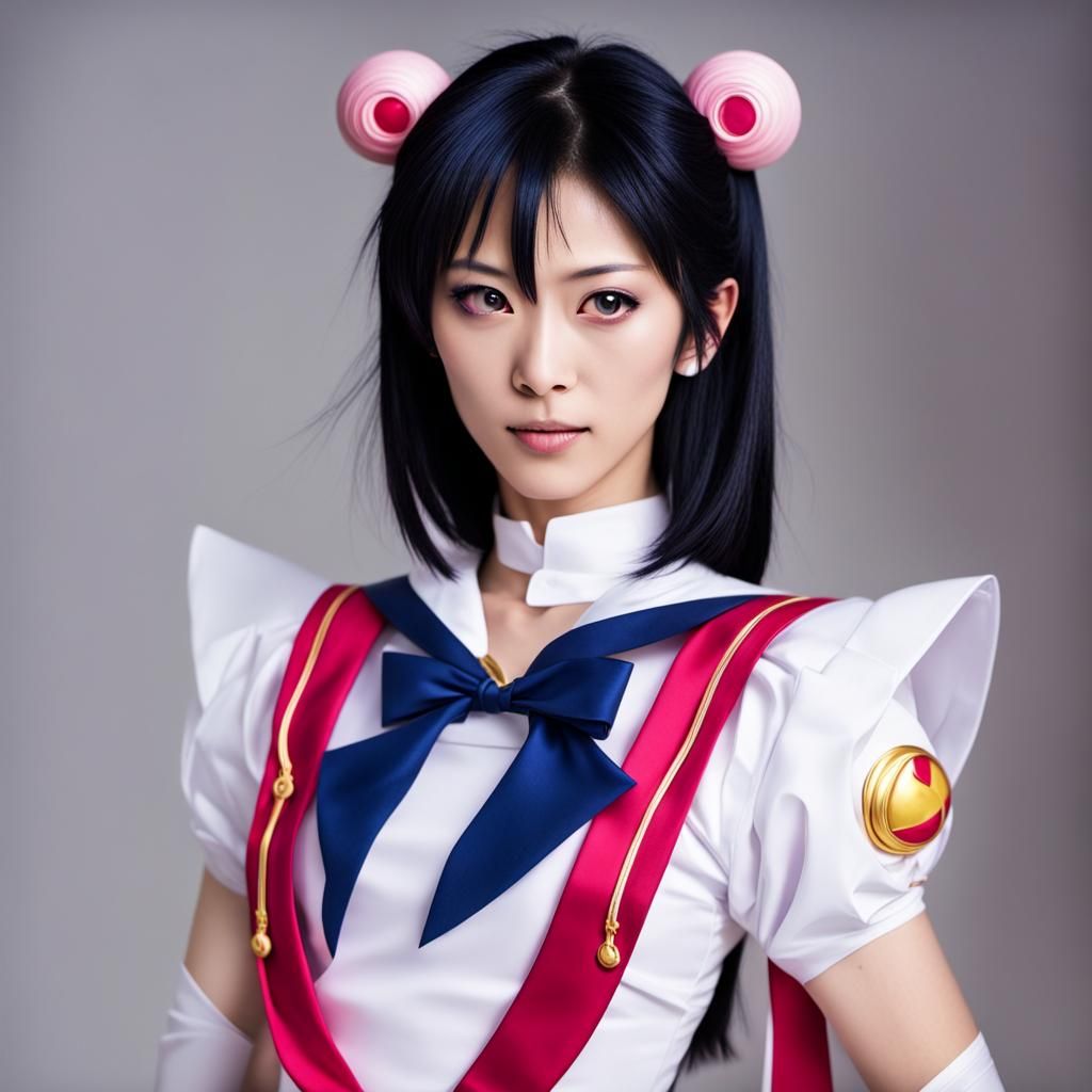 Rukia Kuchiki as Sailor Moon Fanart