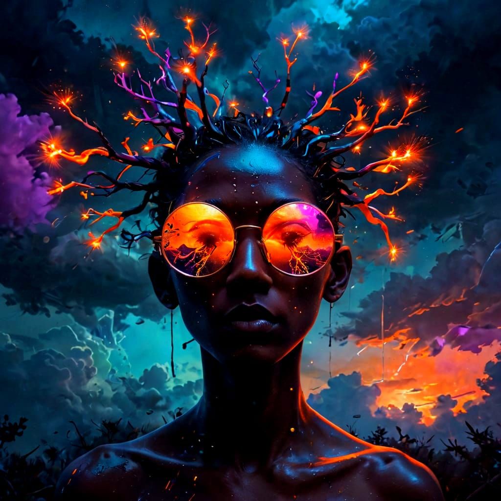 Cosmic Ancestor Revealed in Dreamlike Digital Art